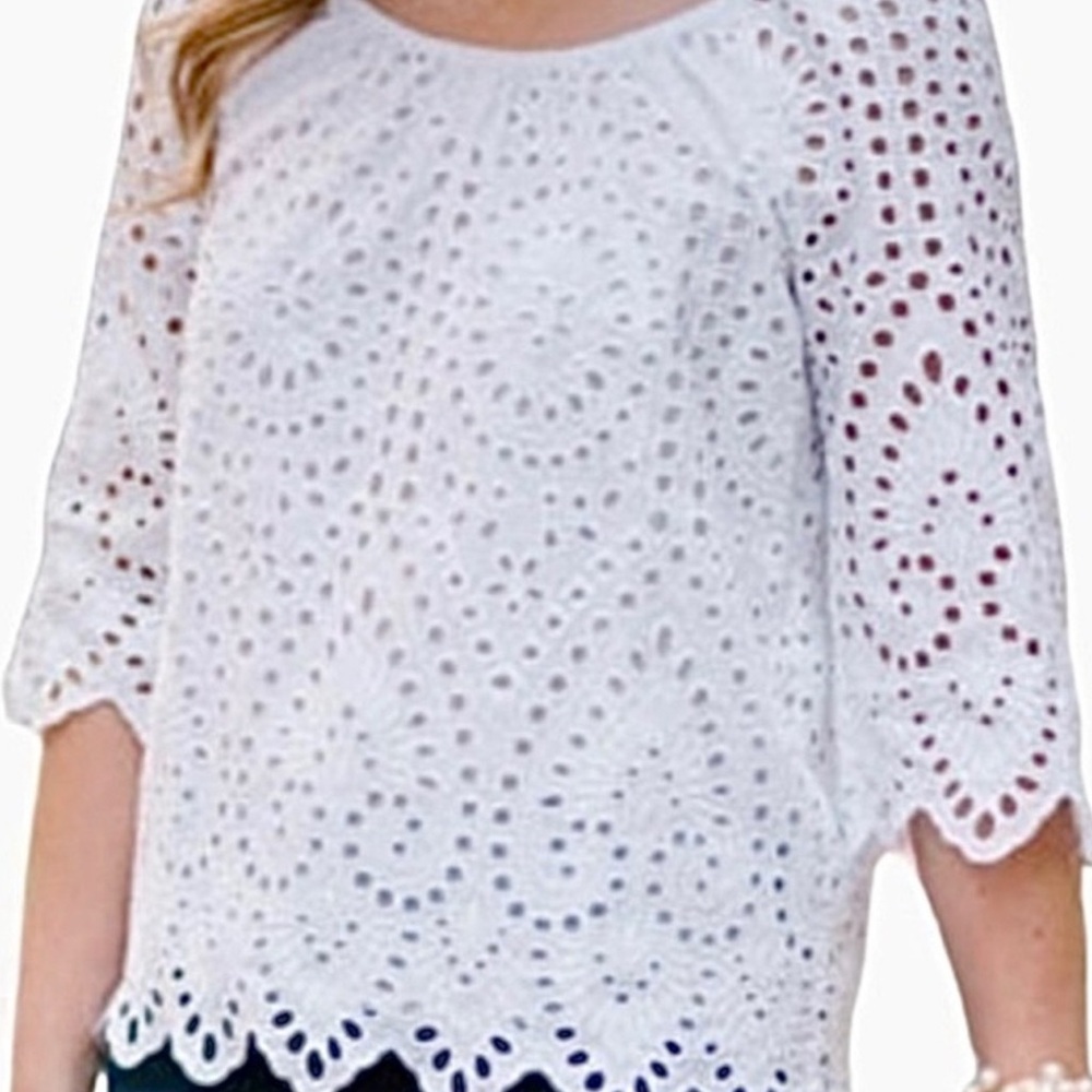 XS-Vineyard Vines White Blouse Top-excellent condition